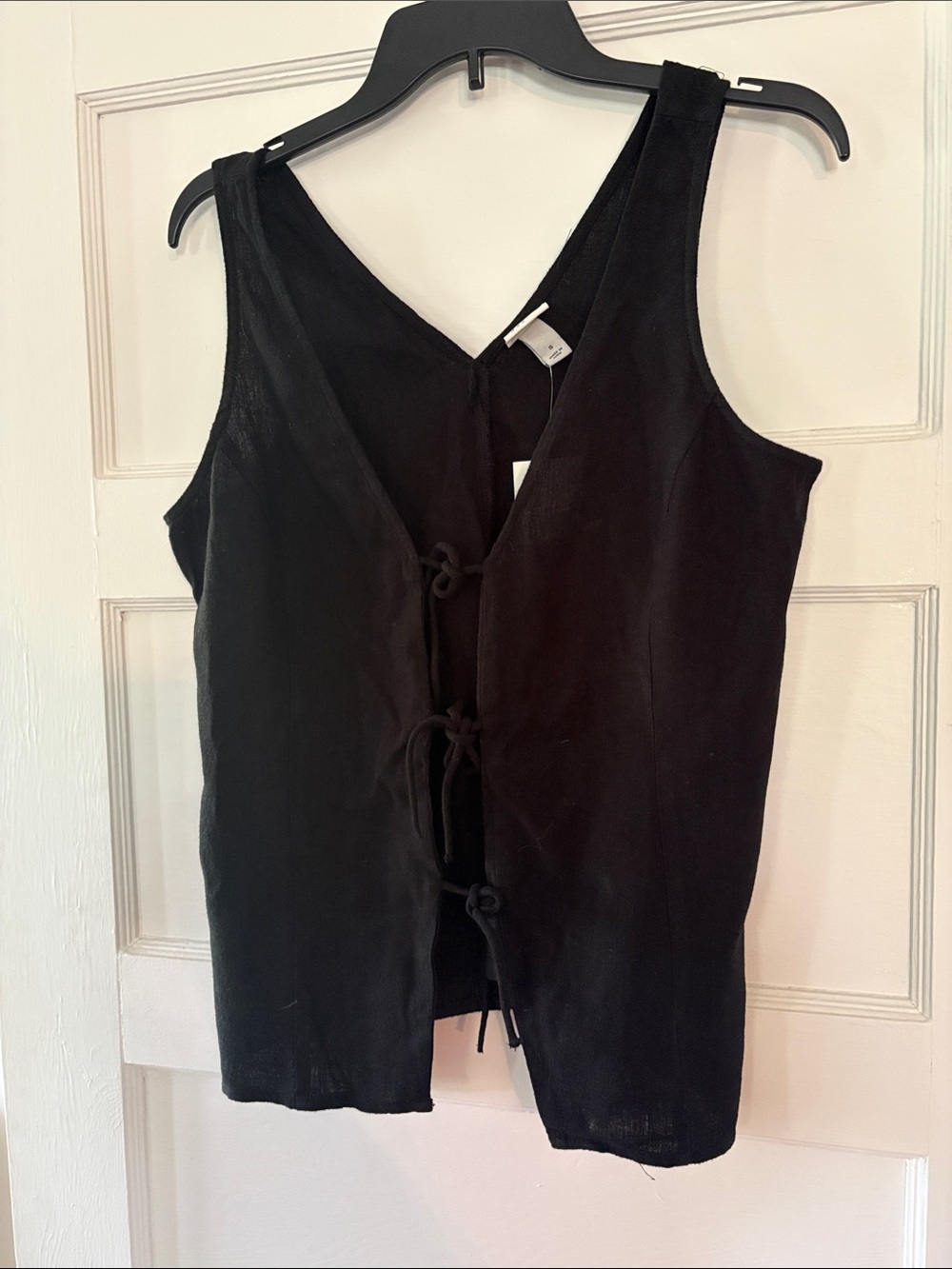 a new day Front Tie V-Neck Tank